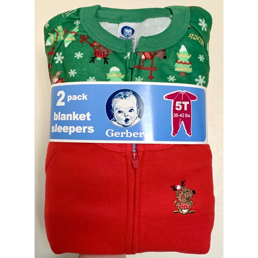 Gerber 2 Pack Christmas Onsies